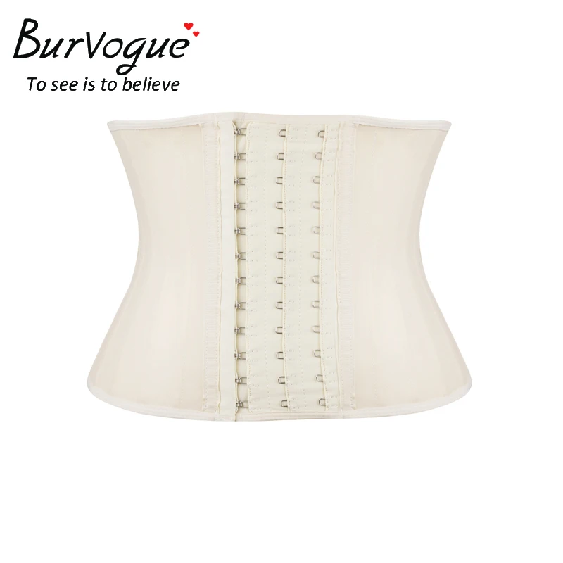 Женские корсеты Burvogue короткий торс из 25 стальных костей латексные для талии