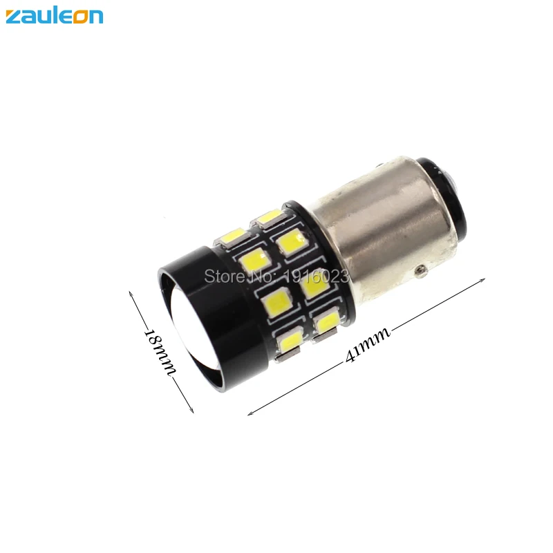 Zauleon 2 шт. S25 1157 P21/5 Вт BAY15D белый светодиод 704 люменов для ДХО резервная лампа