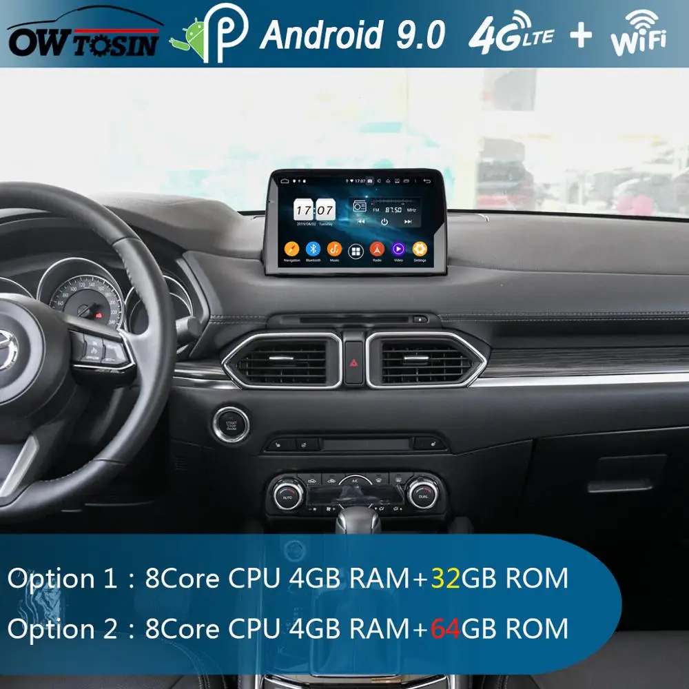 Автомагнитола 9 &quotIPS на Android 0 с GPS восьмиядерным процессором ОЗУ 4 Гб ПЗУ 64 ГБ для