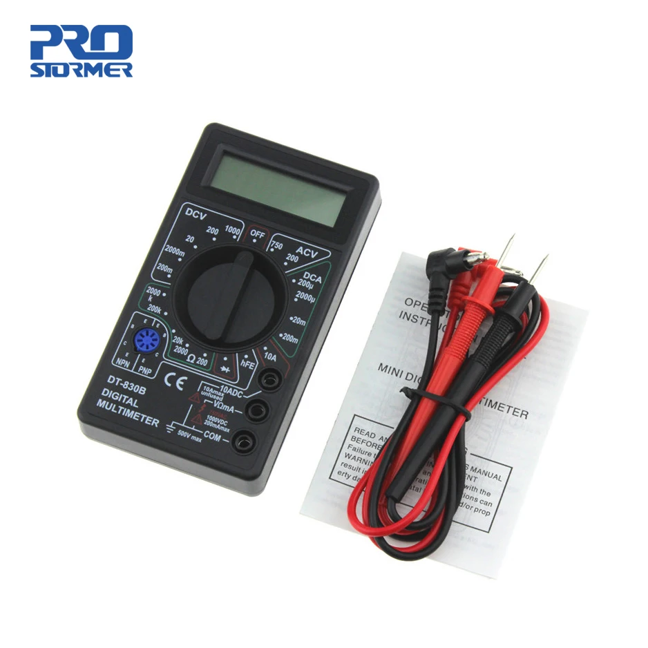 Prostormer Цифровой мультиметр Вольтметр ручной моторизованный резистор ток