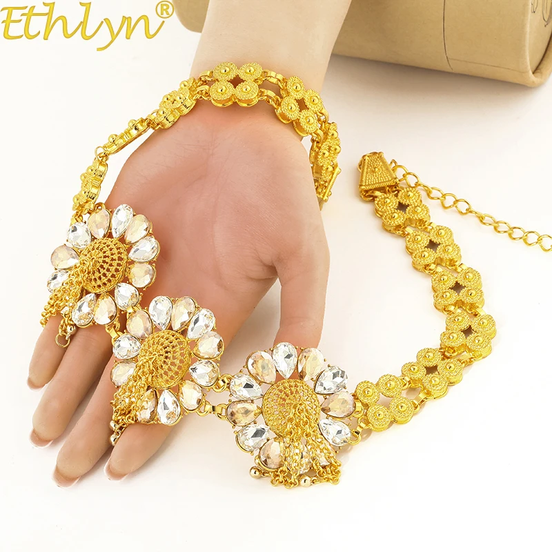 Ethlyn индийские модные украшения для тела женщин золотого цвета цепочка на