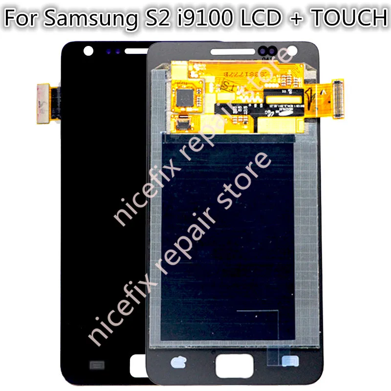 100% протестированный AMOLED ЖК дисплей для Samsung Galaxy S2 i9100 SII сенсорный экран