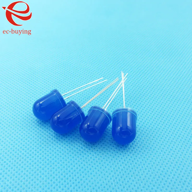 10 мм LED синий рассеянный круглый светоизлучающий диод лампа с отверстием DIP