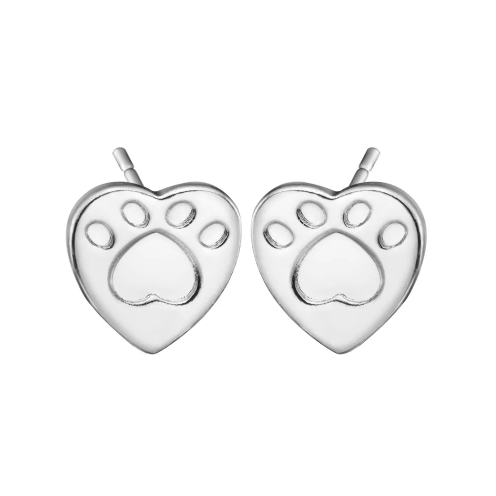 Милые серьги QIAMNI в форме сердца кошки собаки щенка|stud earrings|earrings christmasanimal piercings |