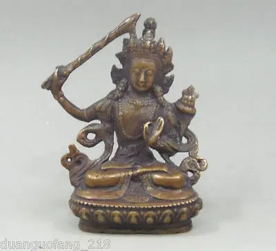 Бесплатная доставка Изысканный Китайский медный ручной работы тибетский Будда