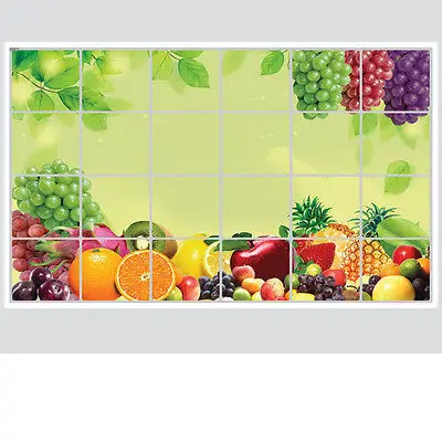 Oilproof Съемная кухня Настенная виниловая настенная художественная Наклейка украшения для дома DIY фруктовый принт стенные стрикторы украшения для кухни