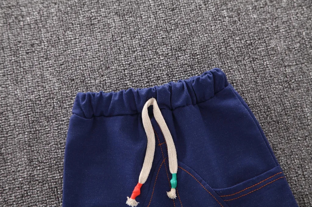 2019 Summer Kids Boys Clothes Gentleman Suit For Baby Boy Children Clothing Set 2pcs T Shirt Shorts Pants Outfit 1 2 3 Years | Детская