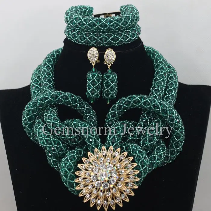 Модный комплект ювелирных изделий цвета шампанского золотистого в африканском