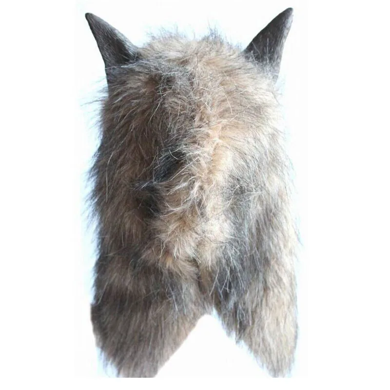 2018 страшная маска волка с перчатками страшный костюм на Хэллоуин меховая грива