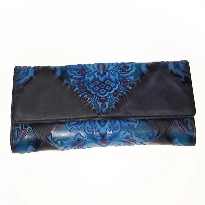 Женская сумка через плечо из натуральной кожи с тиснением | Багаж и сумки