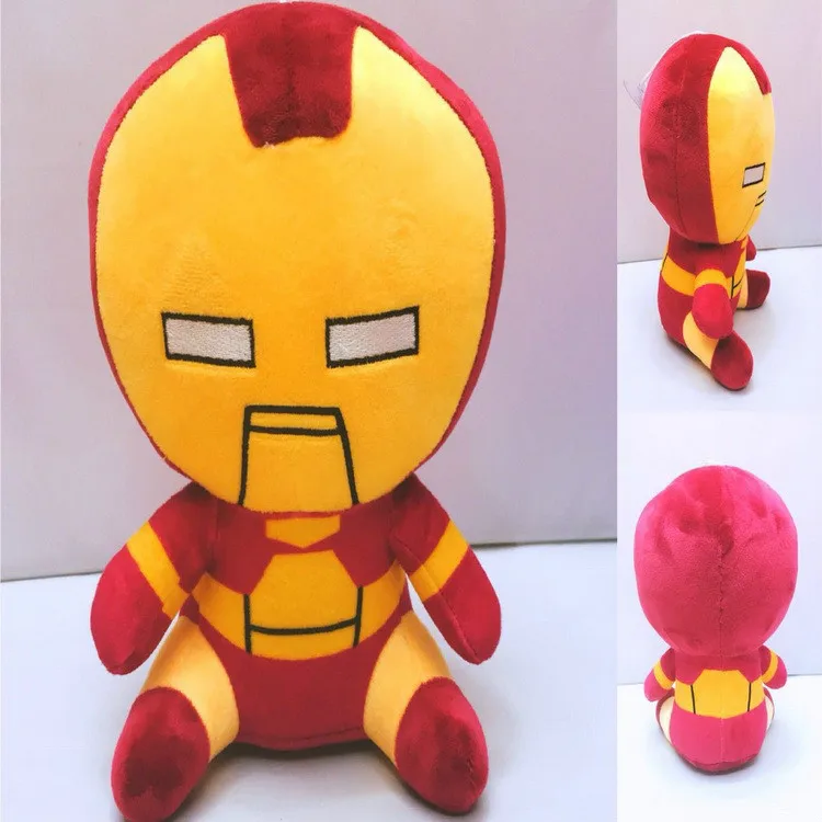Iron-man Чучела Marvel Мстители эндшпиль плюшевые куклы супер герой Железный человек Капитан Америка Тор Халк Человек-паук плюшевые хлопковые игрушки Детский подарок - Цвет: Iron-man
