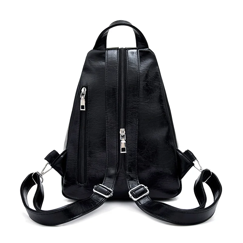 Женский маленький рюкзак модный Многофункциональный школьный из кожи лисы для