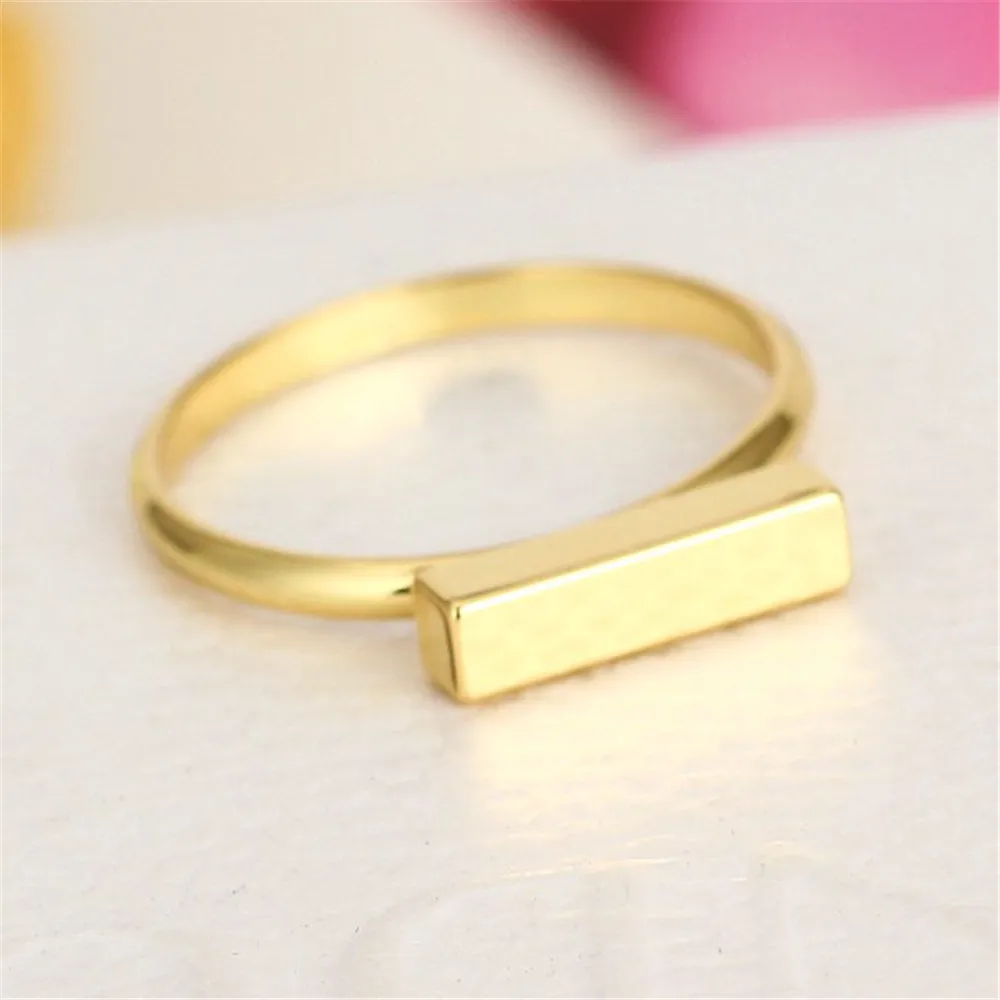 Boho простой бар кольцо Медь современный Gypsy нежный укладки Геометрическая Золотое