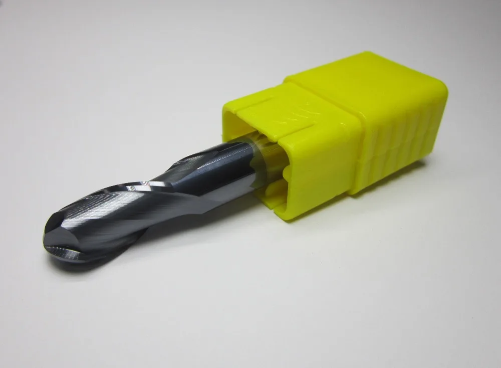 

Оптовая продажа, 5 шт., радиус 5,0 HRC55 R5.0, 2 канавки, карбидная Вольфрамовая шариковая концевая фреза, фрезерный станок с ЧПУ, режущий инструмент...