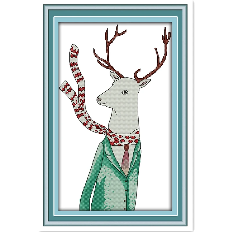 Домашний декор Mr. Deer 11CT 14CT печать на холсте рукоделие DMC ткань для вышивки
