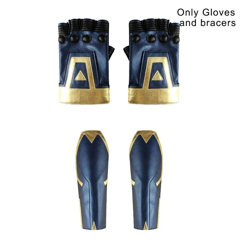 Only gloves bracers Мстители 4 эндшпиль капитан Марвел Косплей мисс Марвел Карол костюм кары Дэнверс фильм комбинезон героиня Хэллоуин только маска жилет сапоги - Цвет: Only gloves bracers