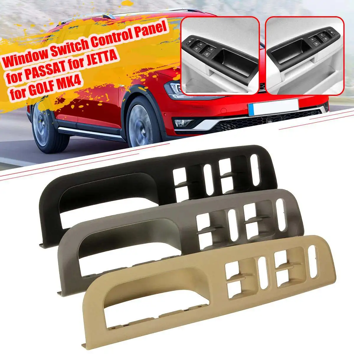 Переключатель Стеклоподъемника автомобиля серый/черный/бежевый для VW Passat
