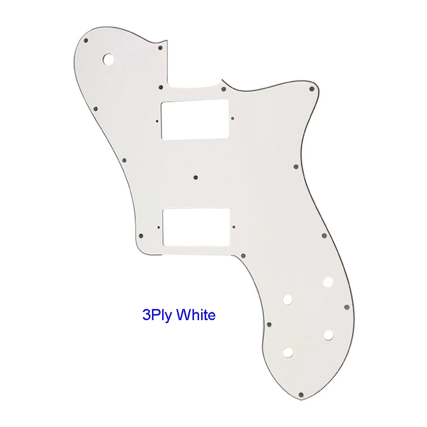 3 ply white Pleroo гитарные части накладки для нас Fender '72 Tele Deluxe Переиздание гитары с PAF хамбакер Замена Telecaster гитары - Цвет: 3 ply white