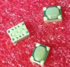 20 шт./лот SMD 3*4*2 5 мм кнопочный переключатель с сенсорным управлением ножки медных