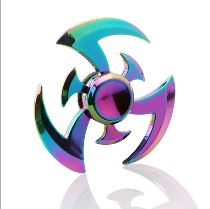 Новинка года Радуга рука Spinner handspinner Непоседа Игрушечные лошадки Наруто цинковый сплав Deak Игрушечные лошадки анти-стресс дети Рождество Игрушечные лошадки для детей - Цвет: 10