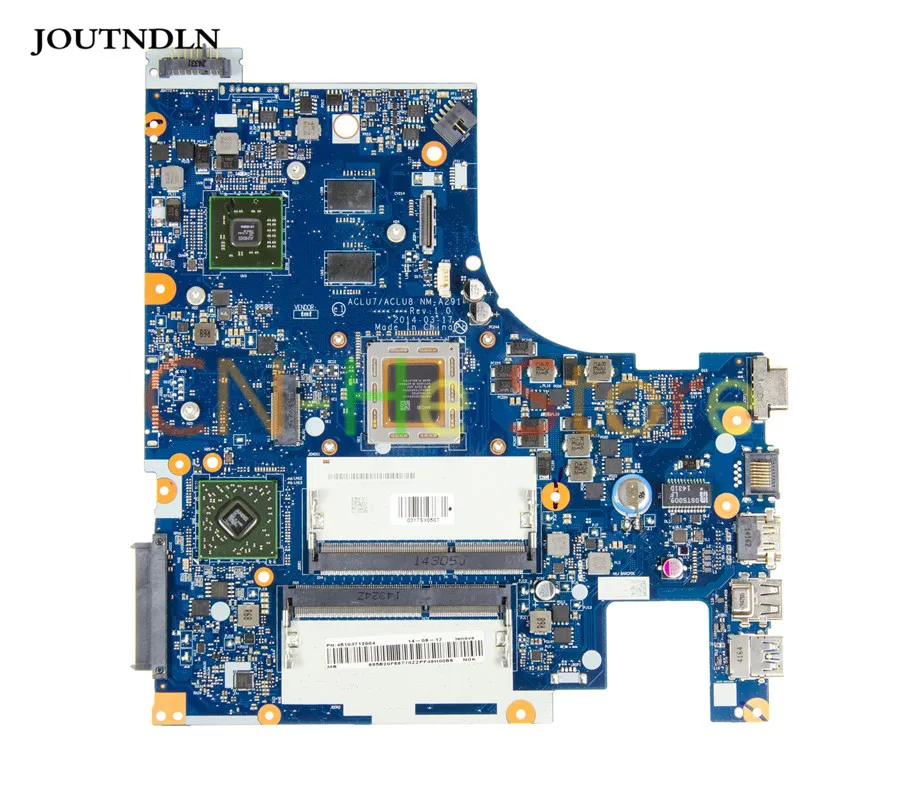 

JOUTNDLN FOR LENOVO Z50-75 G50-75 Laptop Motherboard 5B20F66798 DDR3L ACLU7 ACLU8 NM-A291 W FOR A8-7100 cpu and R6 M255 GPU