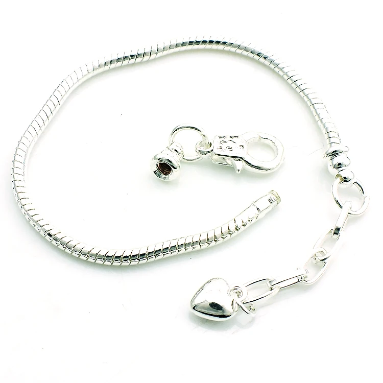 JINGLANG новые звеньевые браслеты серебряного цвета змеиная цепочка с расширенным