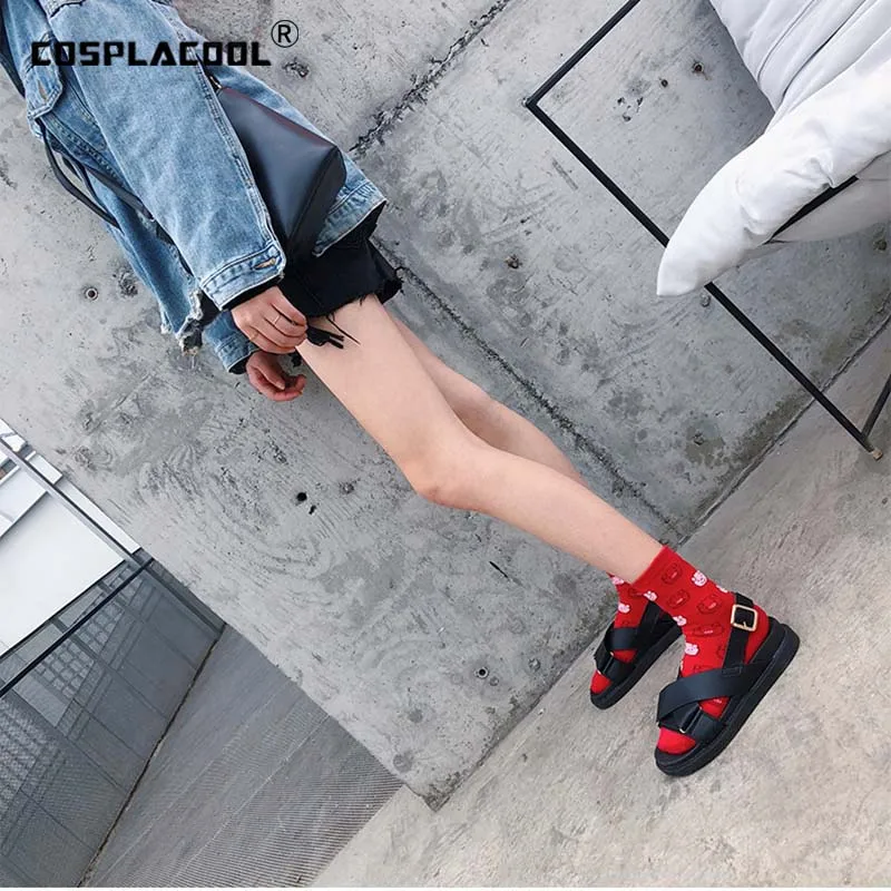 [COSPLACOOL] Разноцветные носки с изображением поросят хлопчатобумажные забавные