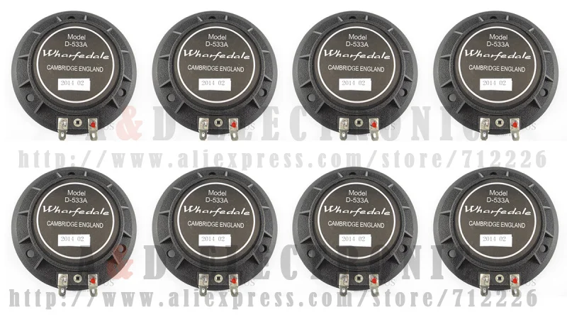 8 шт. сменная диафрагма для whardale D 533A Driver Wharfedale D533a Evp Series & Titan 12p Hf Diap ohm|Аксессуары