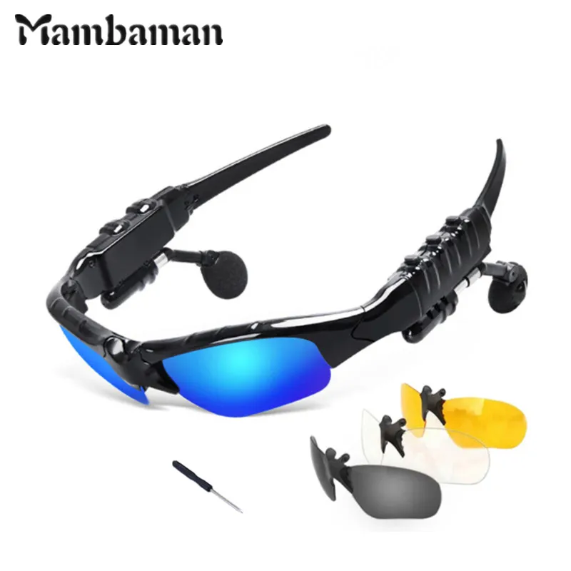 Mambaman солнцезащитные очки Bluetooth гарнитура уличные наушники музыка с микрофоном