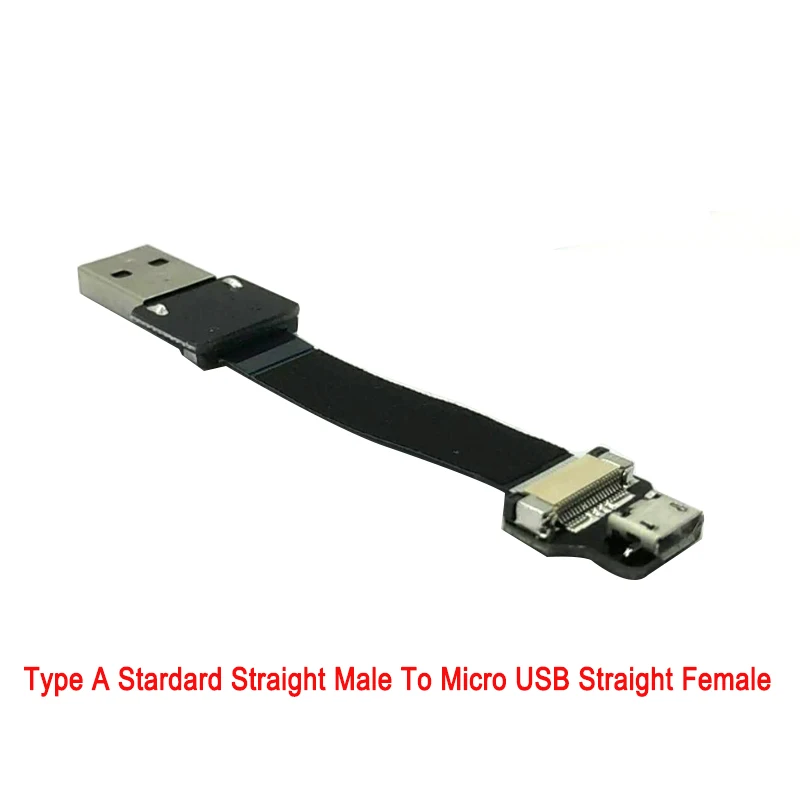 5 см до 100 более длинное расстояние ультра тонкий USB плоский кабель микро прямой