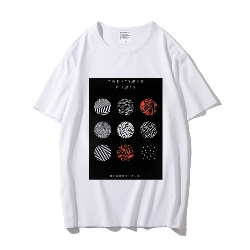 02 Twenty one pilots футболки мужские модные летние топы футболки белые фильмы поклонники сериала футболки для дешевой - Цвет: 02