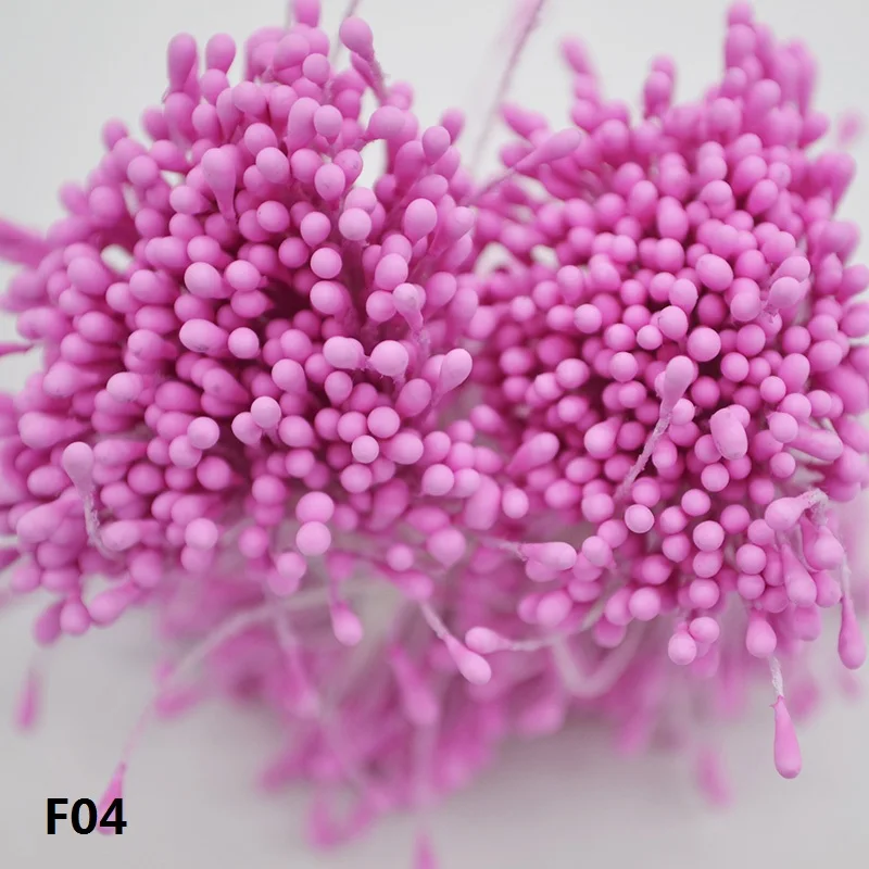 400 шт 1 мм мини цветок Stamen Pistil для домашнего свадебного украшения DIY рождественские аксессуары для скрапбукинга Двойные головки цветочные тычинки