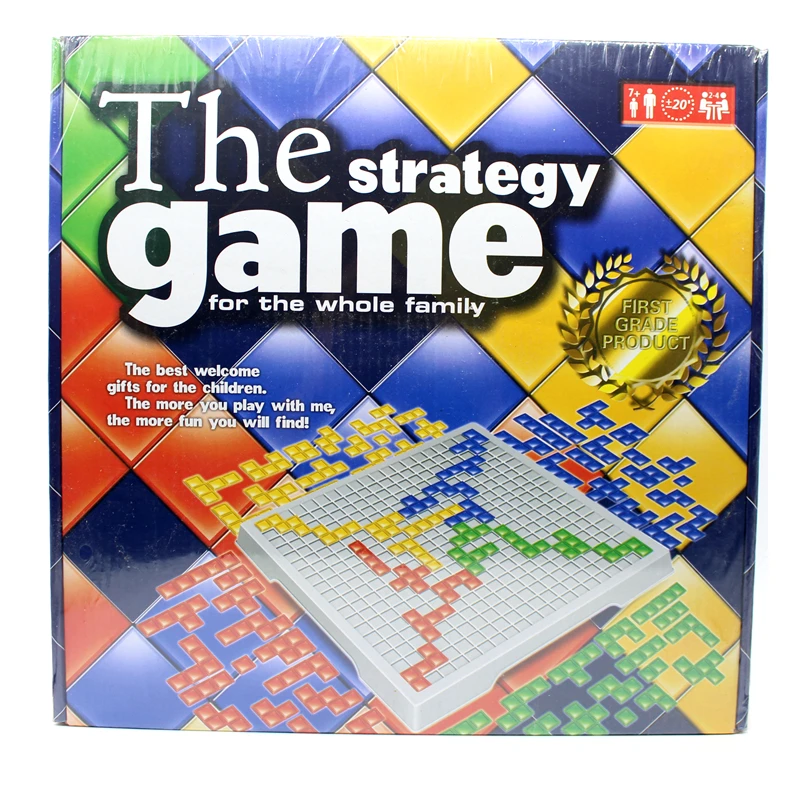 Настольная игра Blokus развивающие игрушки 484 квадрата легко играть для детей