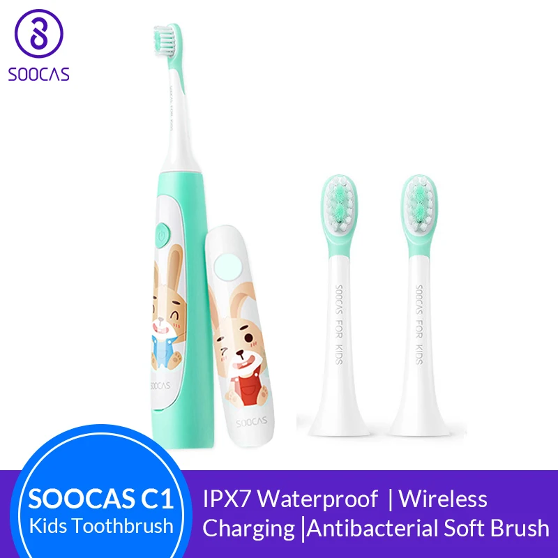 SOOCAS C1 электрическая зубная щетка для детей Водонепроницаемая звуковая
