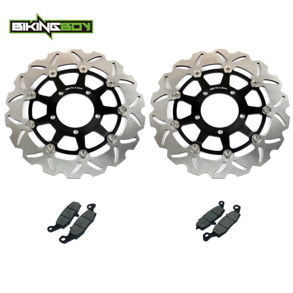 Фото Передние тормозные диски BIKINGBOY, роторы, диски, колодки ER-6F ER6F Ninja 650R 650 R ER-6N ER6N 06 07 08 09 10 11 12 13 14 15 16 EX ER 650 №2