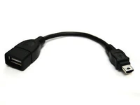 jimier cy cable usb 2 0 host mini a male to usb a female otg adapter
