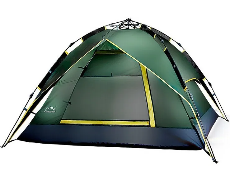 Outdoor 3-4 person tents automatic multi air defense rainstorm Double bunk camping tent large tent camping tent