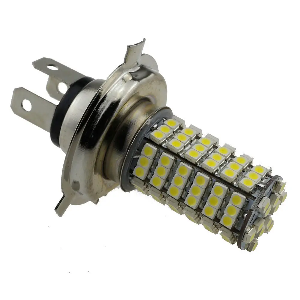 

EE support 2 Pcs Xenon H4 9003 120 SMD White Car Fog Lamps High Low Beam Headlights Bulbs Car-styling