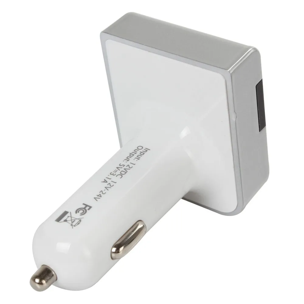 Трехместный Порты USB 5 В/3.1A Выход Автомобиля зарядки Смарт-СВЕТОДИОДНЫЙ Цифровой