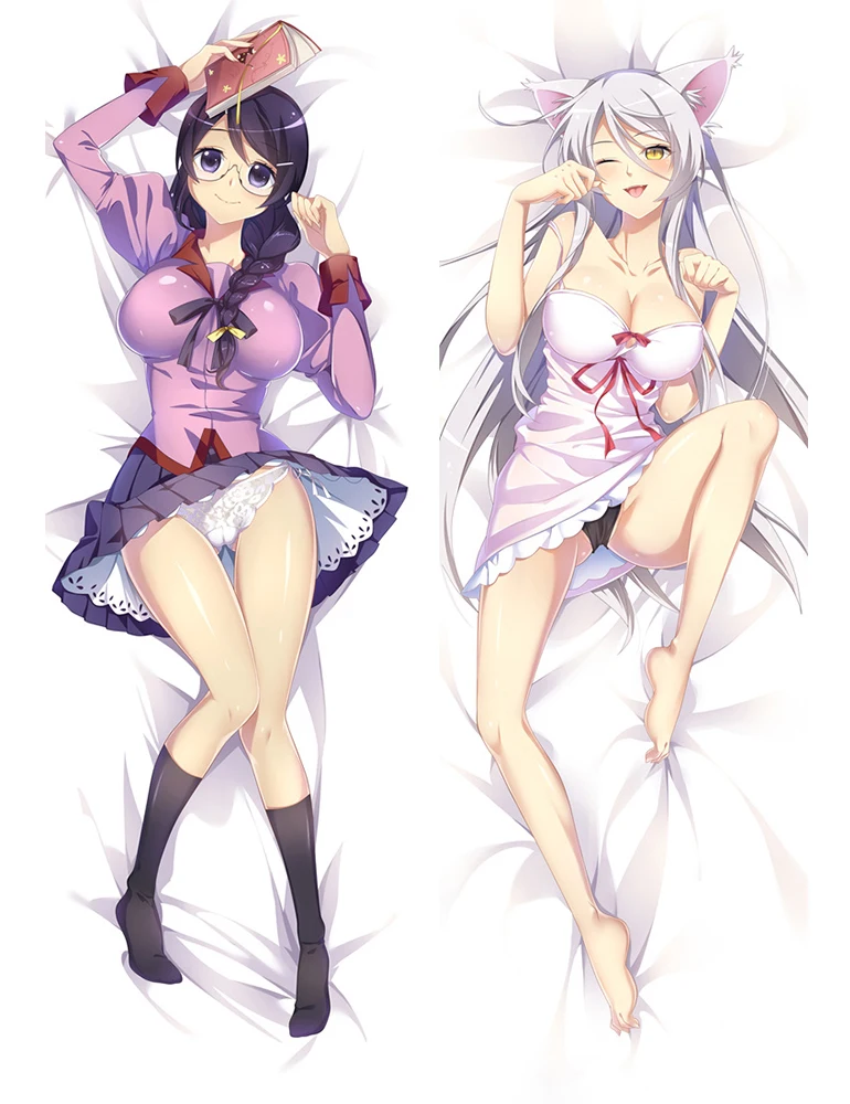 Feb. 2021 обновление Горячая Аниме Monogatari пикантные Tsubasa ханекава тела подушку Чехол