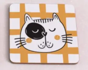 Деревянная подставка для напитков Uncle cat, нескользящая изоляционная чайная подкладка для кофейного столика, современные бирдекели, 1 шт - Цвет: 1