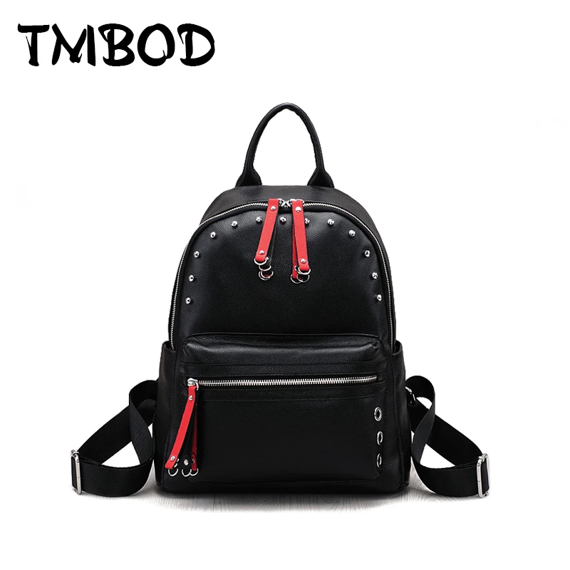 Рюкзак для женщин подростков милые гвоздики из натуральной кожи 2019|studded backpack|backpack