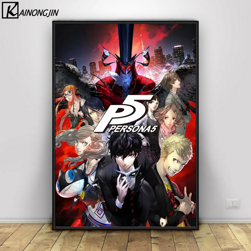 Постер Persona 5 японского аниме постеры и принты настенная живопись холст картина