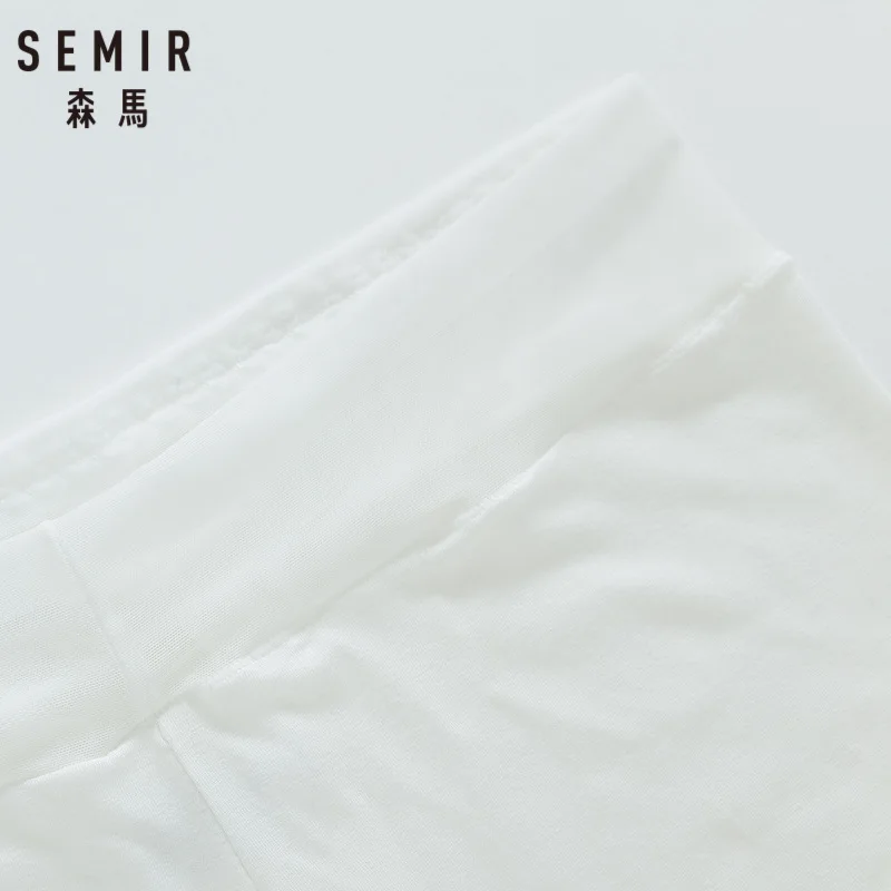 Женские леггинсы SEMIR черные тонкие штаны с секциями антиосветительные кружевные