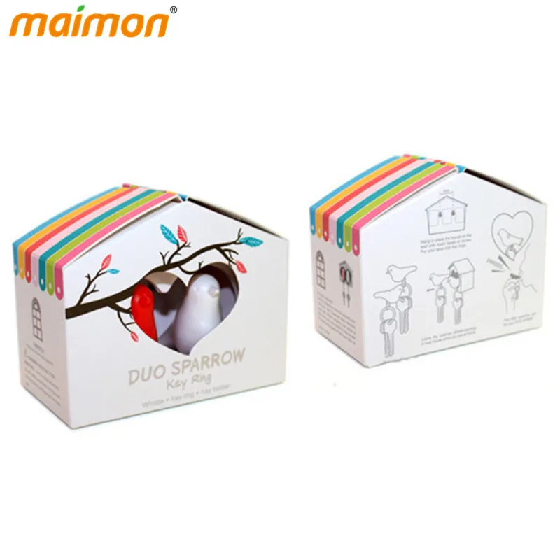 Декоративный Воробей гнездо дизайн настенный держатель для ключей ящик хранения