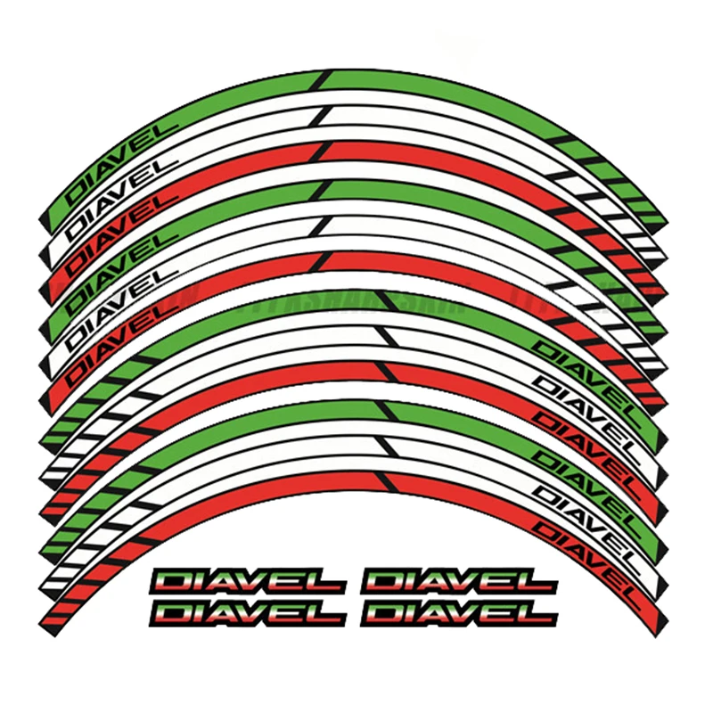 Мотоцикл Передние и задние колеса край наружный обод наклейки светоотражающие