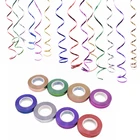 Веревка для воздушных шаров, 5 мм х 10 м, воздушный шар из фольги лента-лазер, лента для украшения свадьбы, дня рождения, праздвечерние воздушный шар, товары для упаковочная веревка, 510 шт.