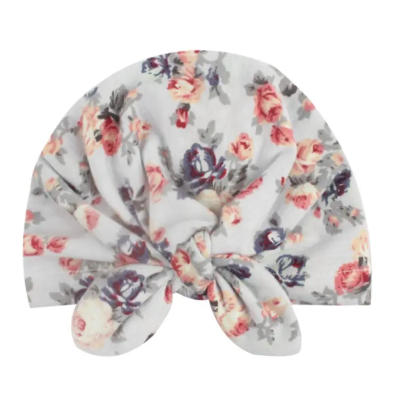 Fashion Baby Hat Solid Turban Kids Girls Sun Elastic Caps 4 Style Cap Bow Tie Infant Accessories | Детская одежда и обувь