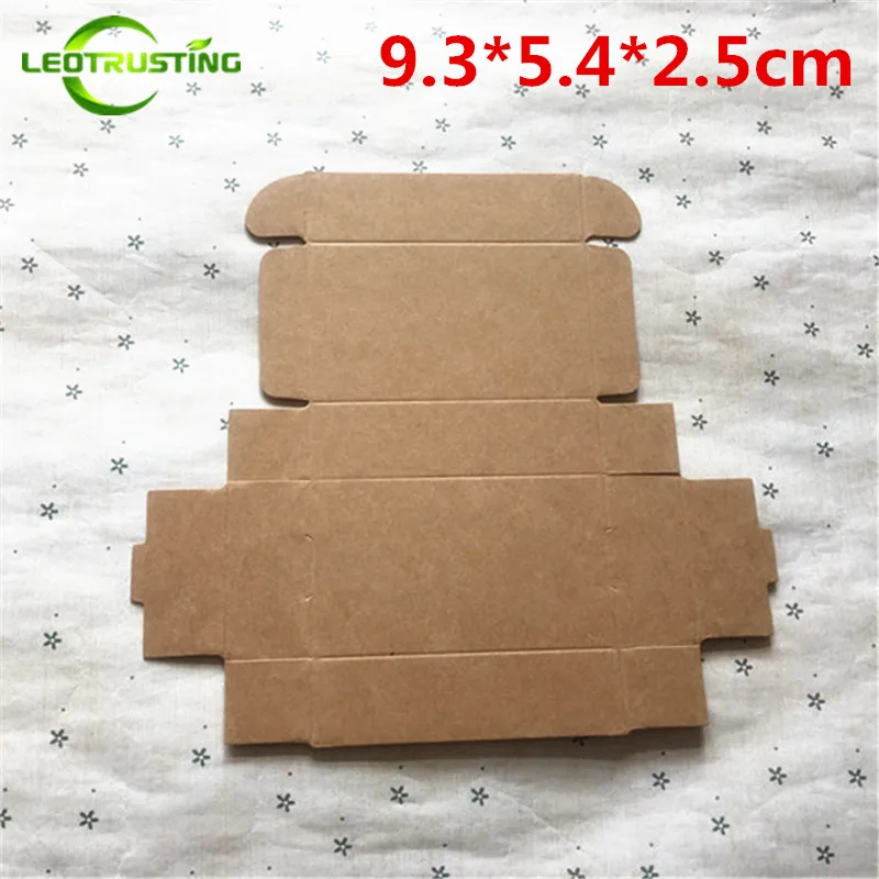

Leotrusting 50 шт. 9,3*5,4*2,5 см коричневая коробка из крафт-бумаги натуральная крафт-бумага подарочная упаковочная коробка ручной работы подарочная ...