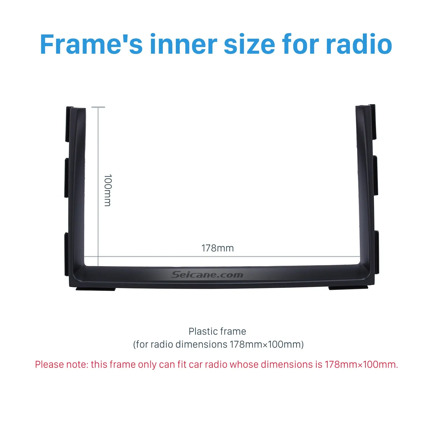 Seicane 2DIN черная Автомобильная рама Fascia Для KIA CEED 2010 2011 2012 CD проигрыватель панель Indash